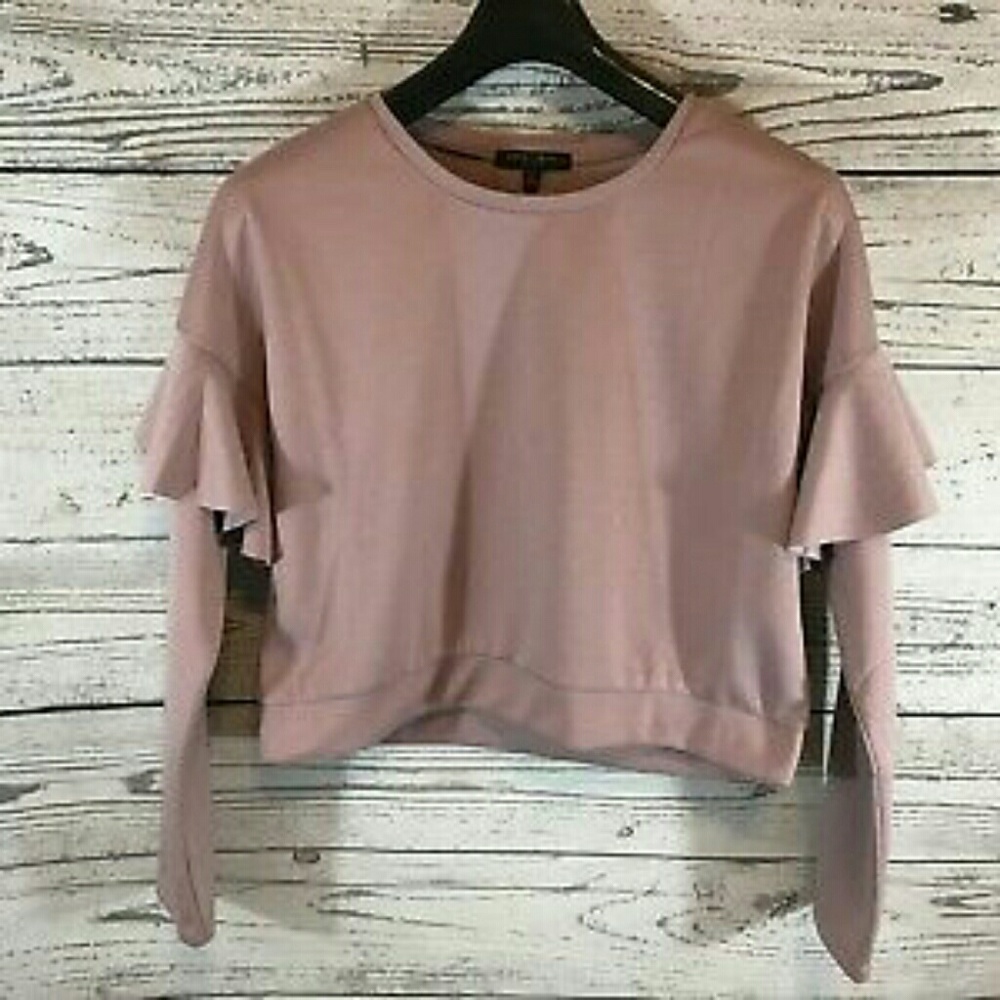 Romeo and Juliet couture cropped sweatshirt